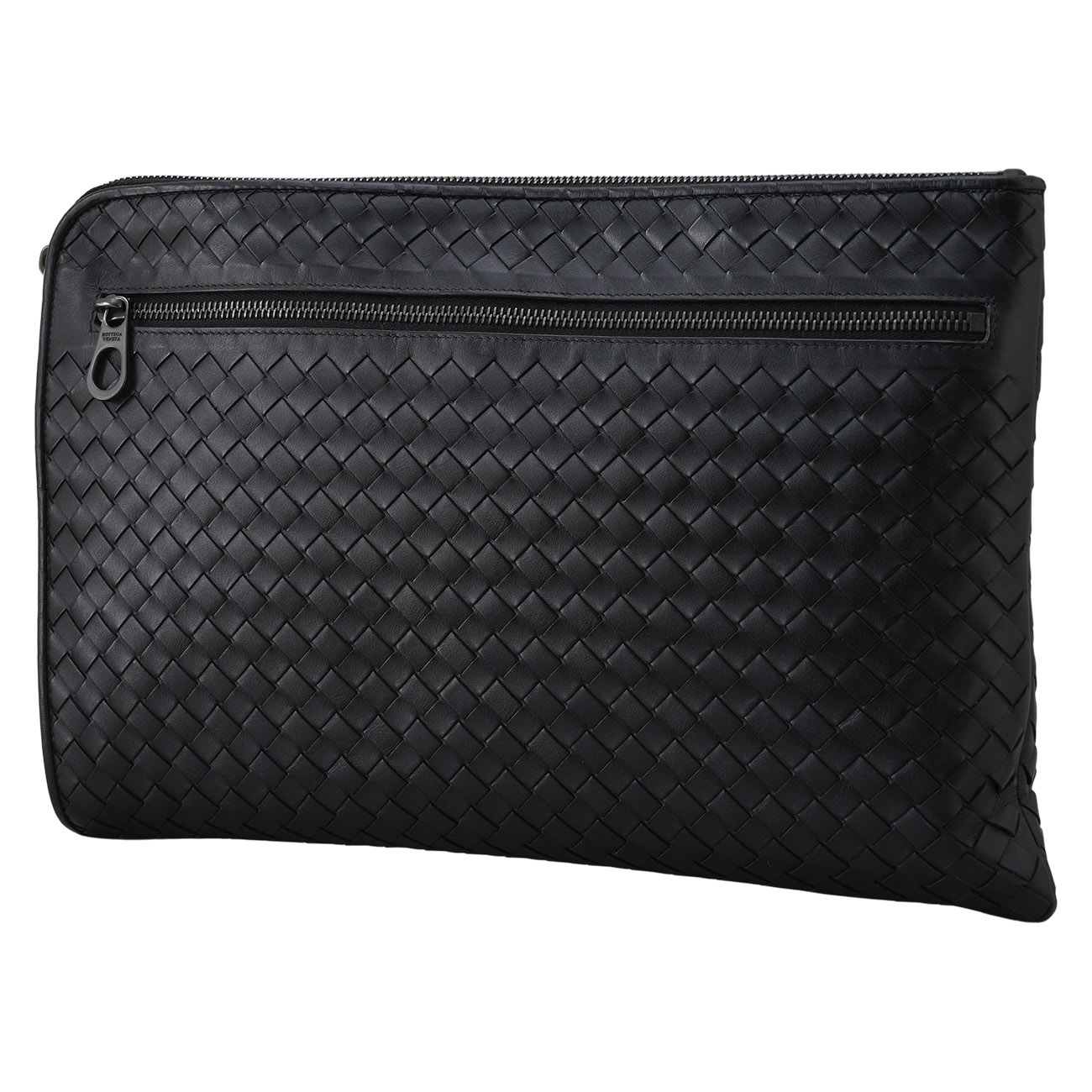 BOTTEGA VENETA(USED)보테가베네타 인트레치아토 클러치 블랙
